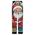 thumbnail image 5 of Santa Claus With Gifts Winter Female Pants Flannel High Waist Women Pants Lady Warm Straight Leg Plush Trousers, 5 of 7