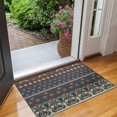 thumbnail image 2 of Boho Blue Elaborate Ethnic Pattern Door Rugs,Washable Non Slip Door Mats Indoor,Decorative Door Mats,Entry Mat Indoor for Entrance,Bedroom,Kitchen,Bathroom,17"x30", 2 of 6