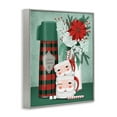 thumbnail image 3 of Stupell Industries Vintage Santa Mugs & Thermos Gray Framed Giclee Art design by Jilly Jack Designs, 30 x 24, 3 of 8