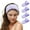 Purple, variant on TOPTIE 4PCS Spa Headband Coral Fleece Absorbent for Shower, Extra Thick Soft White Facial Head Wrap for Makeup