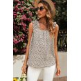thumbnail image 4 of POGLIP Women's Floral Ruffled Straps Flowy Tank Top, 4 of 6