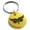 Gold, variant on Stainless Steel Athena Greek Goddess of Wisdom Engraved Small Medallion Circle Charm Keychain Keyring