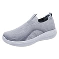 thumbnail image 2 of Pandaie Men's Slip on Loafers Comfortable Walking Dressy Penny Shoes with Arch Support Breathable Mesh Knit Running Tennis Sneakers (Grey,8), 2 of 6