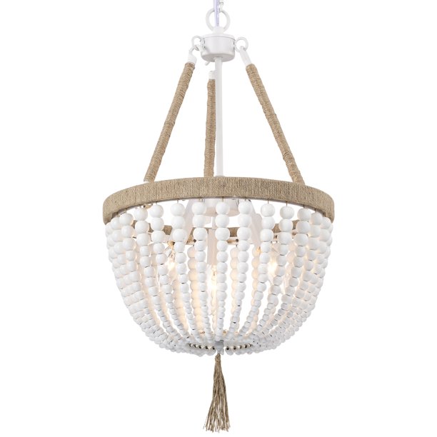 Beaded Chandelier Pendant Light Fixtures 3Light Boho Light Fixtures