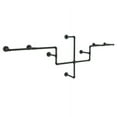 thumbnail image 4 of Wall Mounted Clothes Rack Clothing Garment Pipe Display Hanging Bar Black Retail, 4 of 12