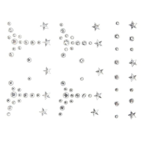 DESIGNICE 1 Sheet Self Adhesive Face Gems Stick On Face Jewels Festival Face Gems Stickers