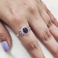 thumbnail image 5 of Natural Amethyst Ring, Amethyst Gemstone Ring, February Birthstone, Tiny Bohemian Ring, 925 Sterling Silver, Designer Women Ring, Christmas Thanksgiving, Handmade Statement Jewelry, Natural Amethyst, 5 of 8