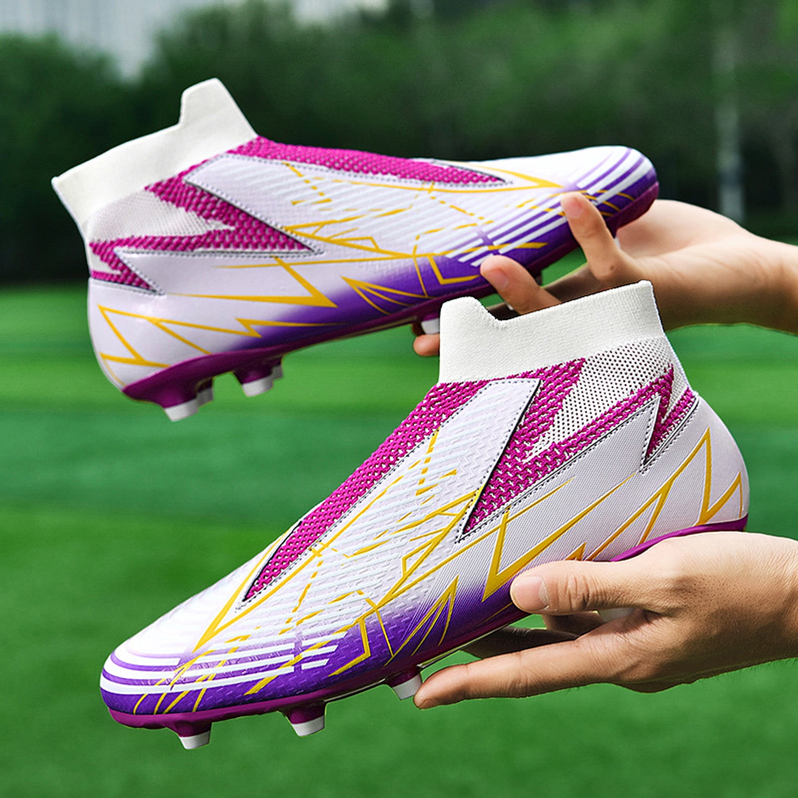 mens purple soccer cleats