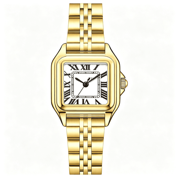 DESIGNICE Classic Square Watches for Women with Roman Numerals Ladies Casual Dress Watch, Elegant Square Watch