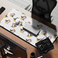 thumbnail image 2 of Long Mouse Pads for Desk,White Cow Head Hat Pattern Desk Mats on Top Of Desks, Desk Mouse Pad Extra Large with 3mm Non-Slip Base and Stitched Edge for Gaming,Office,Work,Home 35.4"x15.7", 2 of 6