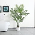 thumbnail image 7 of 2 Pack Artificial Areca Palm Plants 5 Feet Fake Plant for Home Decor Indoor Outdoor Faux Areca Palm Tree in Pot for Home Office Perfect Housewarming Gift,Set of 2, 7 of 7