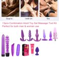 thumbnail image 2 of Juego de 13 piezas de juguetes combinados para adultos, kit de herramientas de masaje de silicona para el ano, 2 of 8