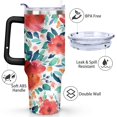thumbnail image 3 of Pioneer Flower 40 OZ Tumbler Cup with Lid and Straw for Water Iced Tea Coffee Smoothie and More, 3 of 5