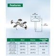thumbnail image 5 of meite Upholstery Tacks Deco Nails  Length 3/8-inch Round Brads Silver Tack Nails  (500 Pcs/Box), 5 of 6