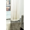 thumbnail image 4 of Martha Stewart Glacier Curtain Panel Pair, Ivory, Pole Top, Sheer, Indoor, Adult, 2 Piece Set, 50" x 84", 4 of 7