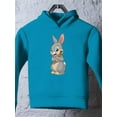 thumbnail image 3 of Happy Bunny With Carrot Hoodie Toddler -Image by Shutterstock,  5 Toddler, 3 of 4
