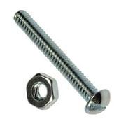 5061 - SCREW METAL 10-24X2-1/2IN SLOT WITH HEX NUTS SET OF 5PCS