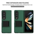 thumbnail image 2 of SaniMore for Samsung Galaxy Z Fold 4 7.6 inch Slim Case, Military Grade Shockproof Hard PC Cover Built-in Invisible Folding Bracket Kickstand Thickened Lens Frame for Samsung Z Fold 4, Green, 2 of 11