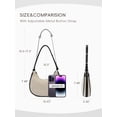 thumbnail image 3 of Bolso de hombro CLUCI Small Hobo Tote Bolso de mano para mujer de piel, 3 of 6