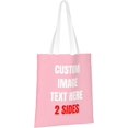 thumbnail image 2 of Custom Tote Bag Bags With Logo Personalized Custom Bags Shopping Bags Reusable Grocery Bags Bulk - Add Your Text Image, 2 of 8