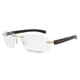 thumbnail image 2 of Porsche Design PRSH-OPTG-P8202-C-58 58-16-135 mm Rectangular Eyeglass Frames, Gold & Matte Brown, 2 of 5