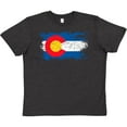 thumbnail image 3 of Inktastic Colorado Flag Distressed Look Youth T-Shirt, 3 of 5
