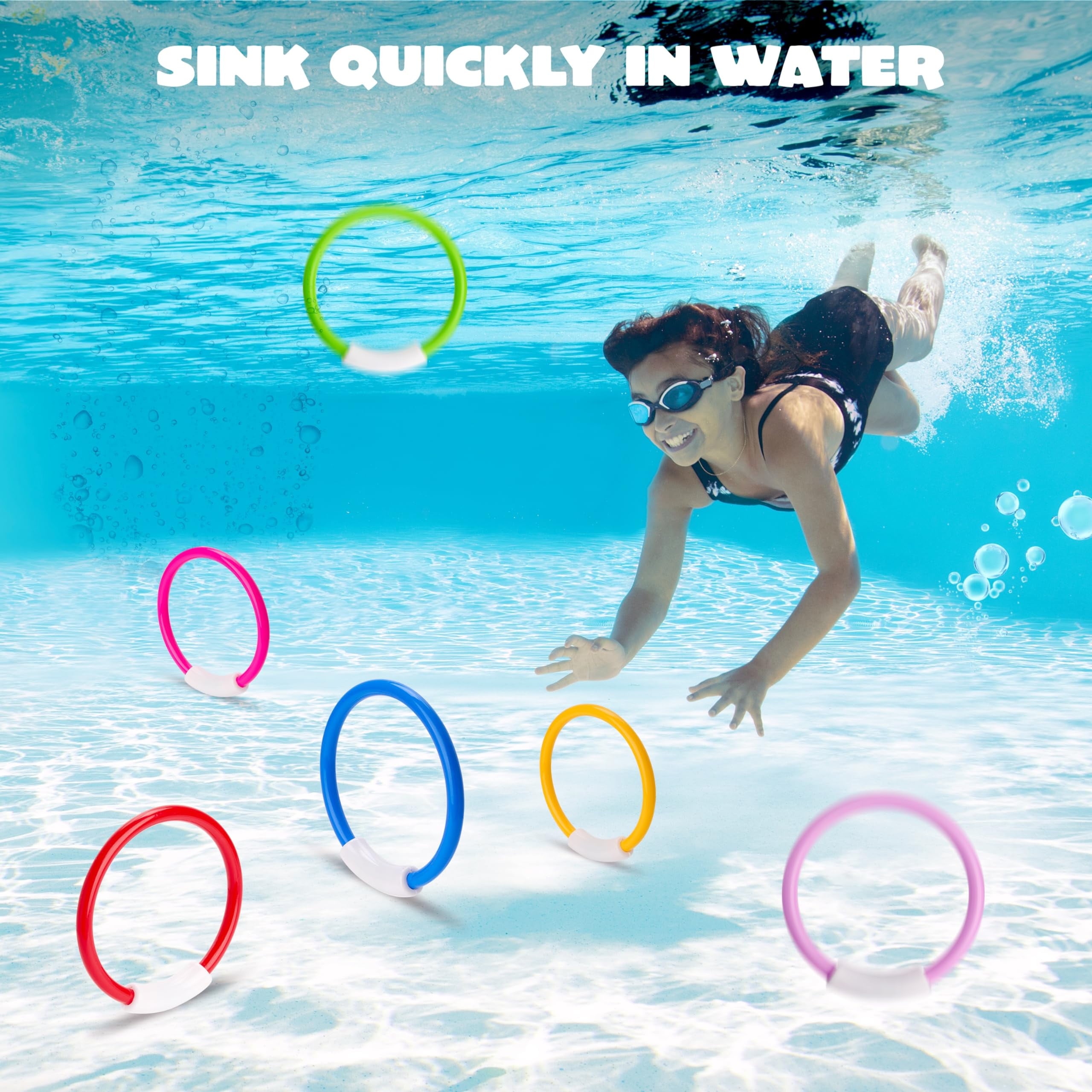 Pool Diving Toys JOYIN Diving Sticks Pool Toys, Pcs Underwater