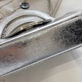 thumbnail image 3 of Bolso de mano de noche para mujer Bolso de fiesta de cóctel con cadena elegante Bolso de mensajero (Plata) Tmvgtek Para Estrenar, 3 of 9