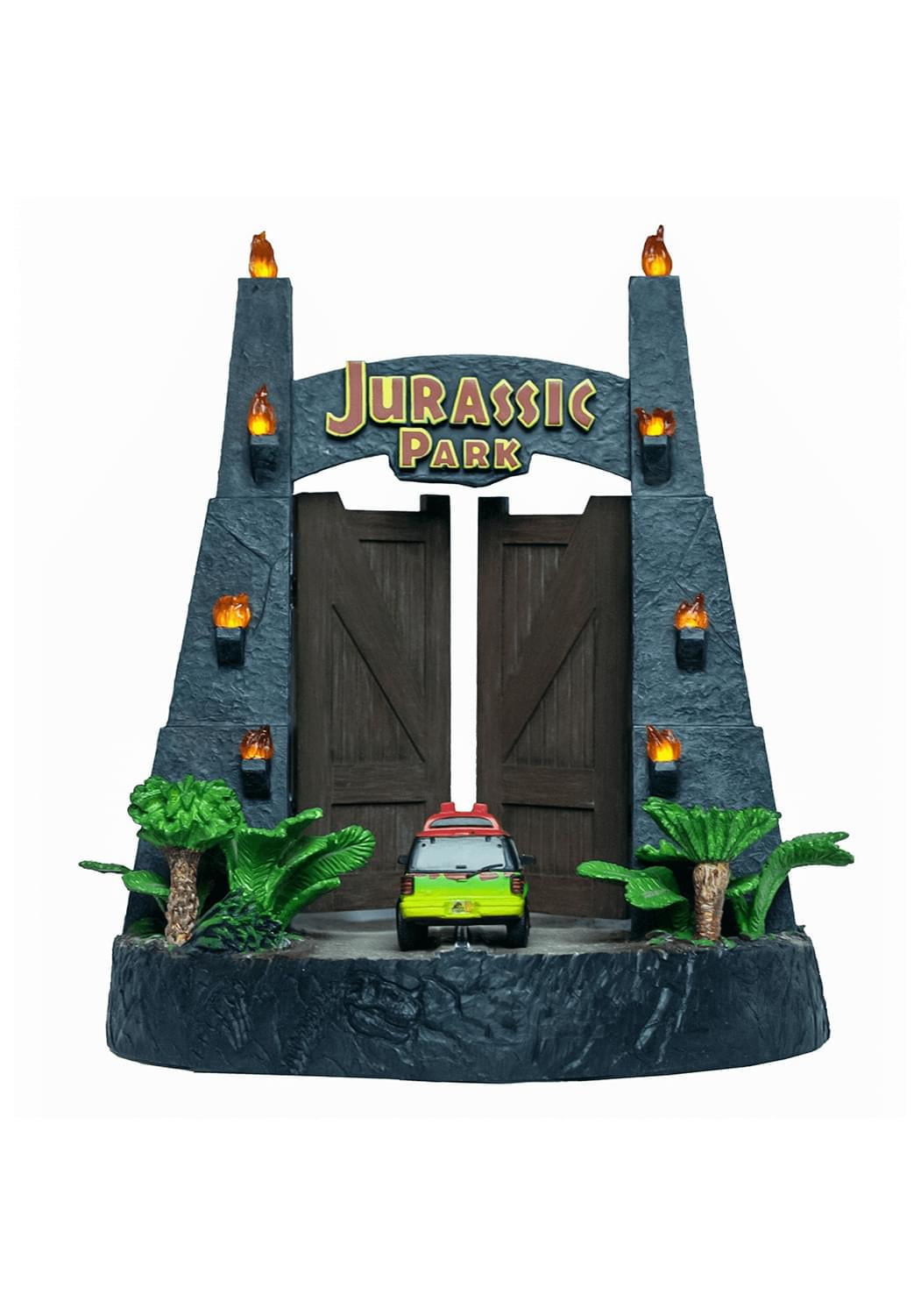 Jurassic Park Gates Environment 11 Inch Resin Sculpture - Walmart.com