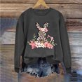 thumbnail image 1 of EGNMCR Chemises Imprimées de Pâques pour Femmes T-Shirts Graphiques Femmes Chemises Jour de Pâques Sweat à Capuche Imprimé Col Rond Manches Longues T-Shirts Femmes, 1 of 3