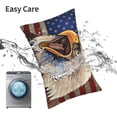 thumbnail image 6 of Wukai Eagle With USA Flags Elastic Luggage Cover,luggage covers for suitcase tsa approved,Fits 19-29-inch-14"x20", 6 of 6