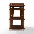 thumbnail image 3 of Pemberly Row Modern Wood Turntable Stand with Shelves in Mahogany, 3 of 8