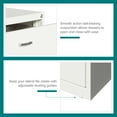 thumbnail image 6 of Space Solutions 30 inch Wide 2 Drawer Lateral File Cabinet for Home or Office, White, 6 of 15