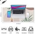 thumbnail image 5 of Long Mouse Pads for Desk,Green Boho Geometric and Plant Pattern Desk Mats on Top Of Desks, Desk Mouse Pad Extra Large with 3mm Non-Slip Base and Stitched Edge for Gaming,Office,Work,Home 35.4"x15.7", 5 of 6