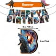 thumbnail image 5 of Godzilla vs Kong Theme Birthday Party Supplies Decoration Kits Including Banner Cake Cupcake Topper Balloons Sets, 5 of 5