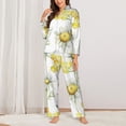 thumbnail image 2 of Yiaed Sweet Honey Print Pajamas Women's Long Sleeve Sleepwear Soft Button Down Loungewear Pjs Lounge Set Nightwear Womens Pajama Pants-XX-Large, 2 of 7