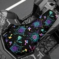 thumbnail image 3 of Renewold ATV Seat Cover Waterproof Anti-Slip Four Wheeler Seat Cover for Mud/Rain/Snow, Fits for Polaris Scrambler, Can-Am Outlander, 25.2x10 Inch, Halloween Bat Mushroom Spider Web Print, 3 of 7