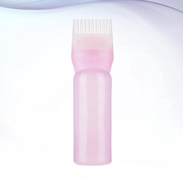 MERRYHAPY Pink Hair Coloring Bottle Applicator Durable Plastic for Smooth and Precise Dyeing