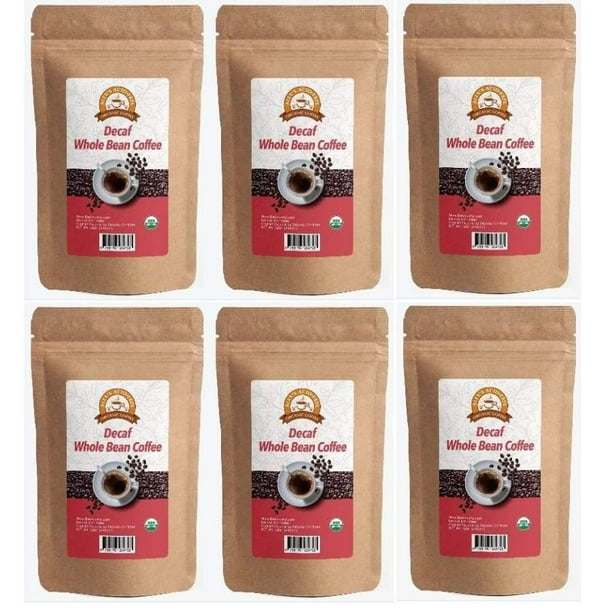 Alex S Acid Free Organic Coffee Whole Bean Decaf 12oz Size 6 Bags Walmart Com Walmart Com