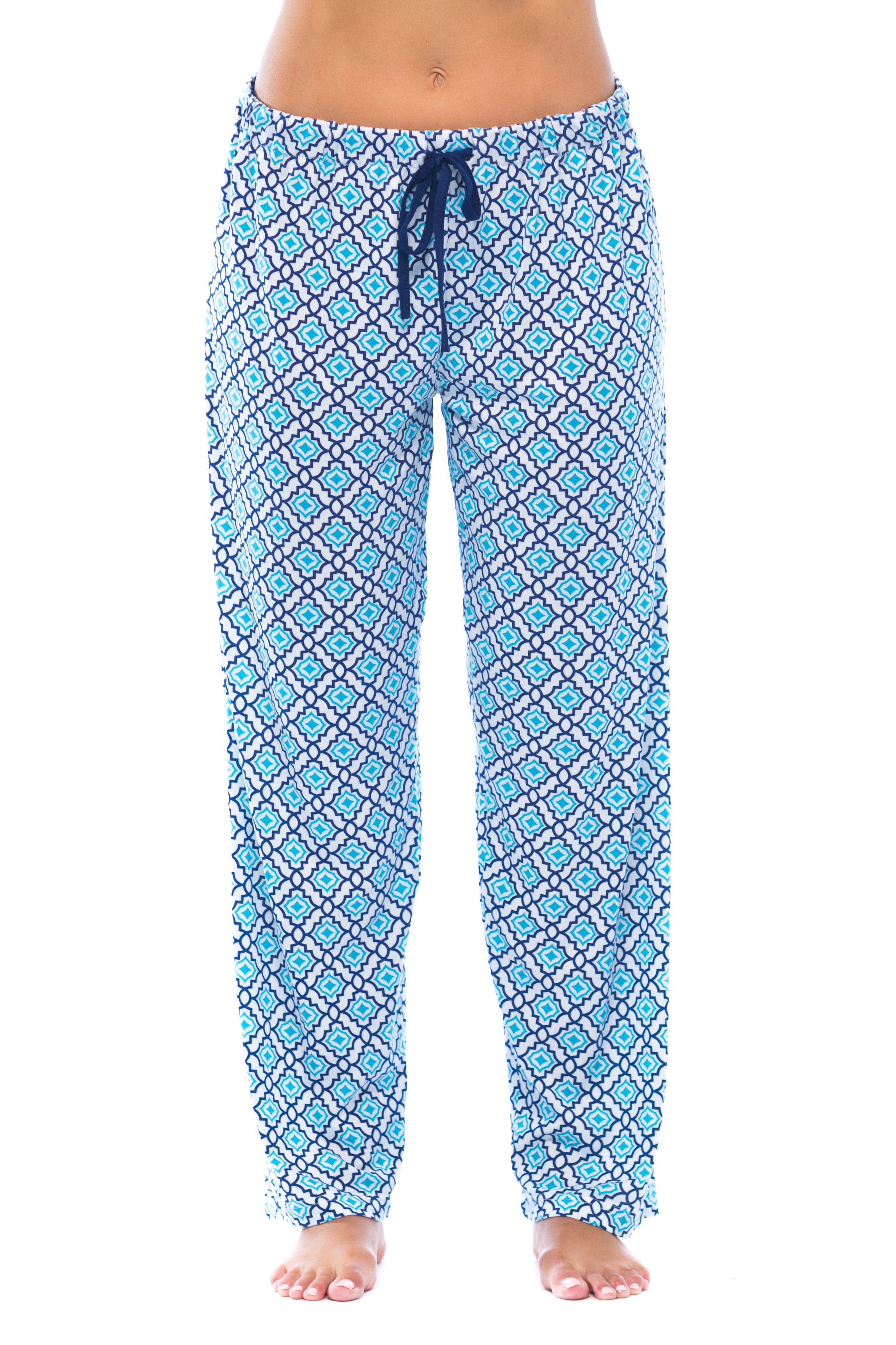 Just Love Women Pajama Pants / PJs / Sleepwear (Trellis Diamond Turq ...