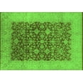 thumbnail image 1 of Ahgly Company Indoor Rectangle Oriental Green Industrial Area Rugs, 2' x 3', 1 of 4