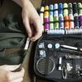thumbnail image 3 of HLONK 100-Piece Sewing Kit with 24 Colors Threads  Needles & Accessories for Emergency Repairs  Travel Sewing Kit for Small Fixes, 3 of 7