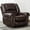 Brown, variant on Leather Recliner Chair, Classic and Traditional Manual Recliner Chair with Comfortable Arms and Back Single Sofa for Living Room, Brown