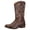 Brown, variant on Women's Cowboy Boots Female Wide Calf Western Cowgirl Shoes Black US 6.5
