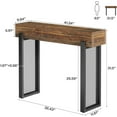 thumbnail image 3 of Tribesigns 41" Wood Console Table with Storage, Industrial Small Entryway Table with Mesh Metal Legs, 3 of 7