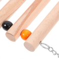 thumbnail image 3 of Wooden Parrot Swing Bird Swing Hanging Toy 2Pcs for Pet Use, 3 of 4