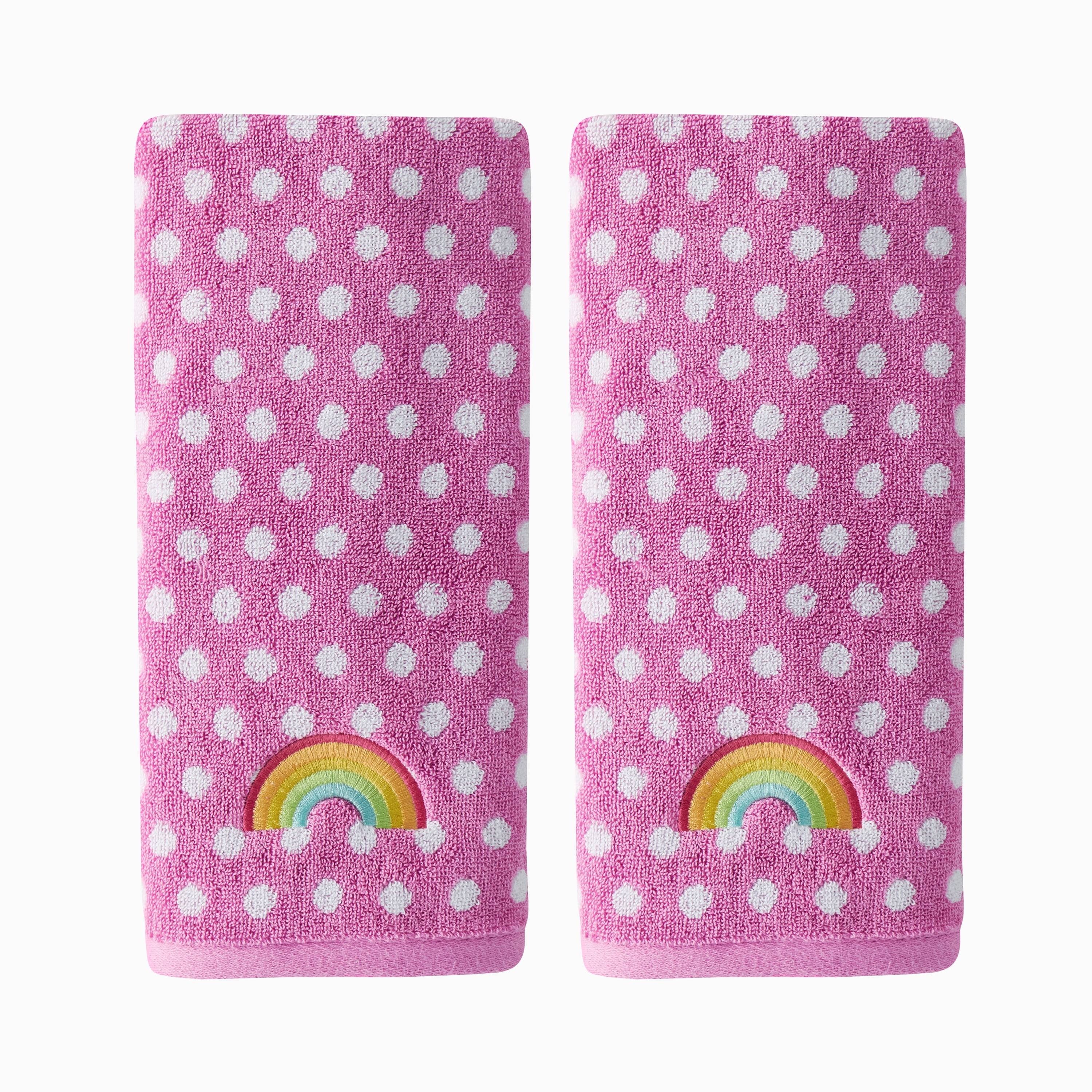 SKL Home Rainbow Cloud 2 Pc Hand Towel Set