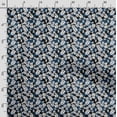 thumbnail image 3 of Soimoi Floral Print,Cotton Cambric, Quilting Fabric Sold by The Yard 42 Inch Wide, Medium Weight Cotton Fabric, SewingSupplies,White & Blue, 3 of 5