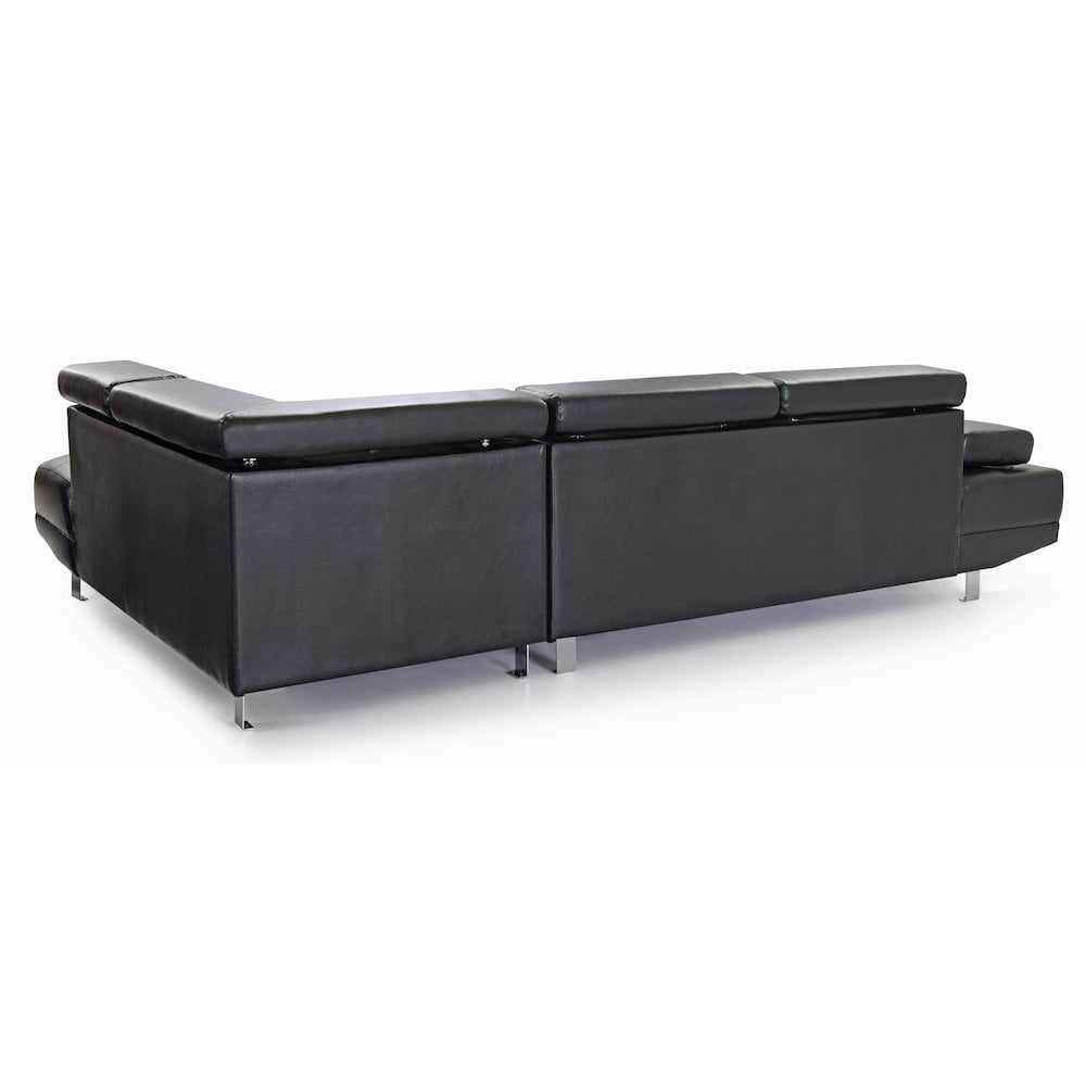 Glory Furniture Riveredge Sectional in Black Color