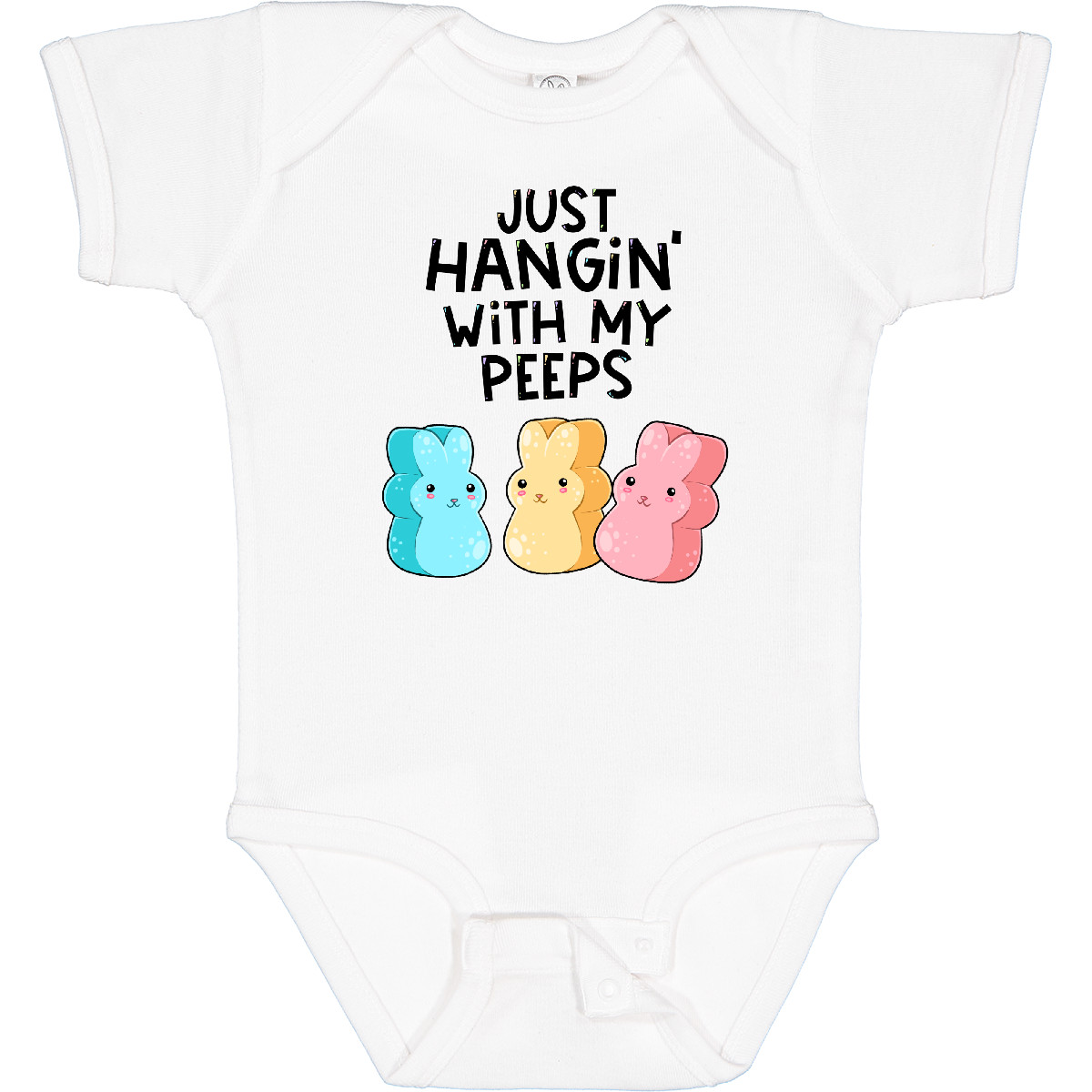 Inktastic Easter Just Hangin' with My Peeps Boys or Girls Baby Bodysuit